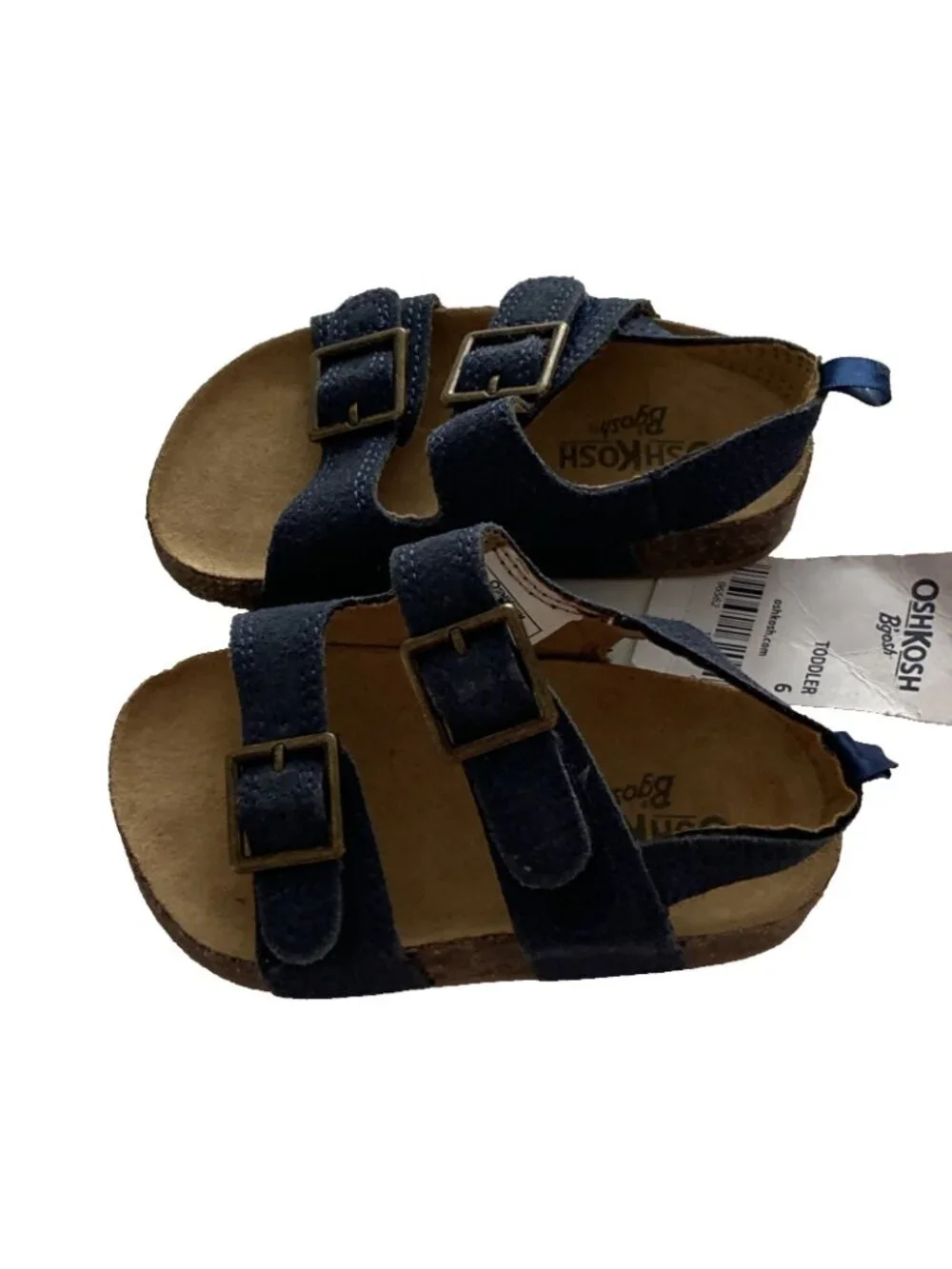 OshKosh B’gosh Navy Double Buckle Cork Sandals US Size 7